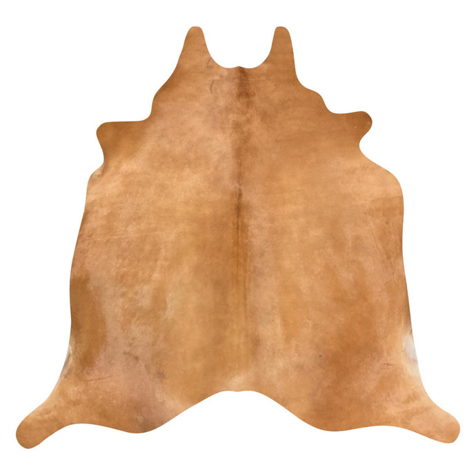 Natural Brazilian Caramel Cowhide | Small