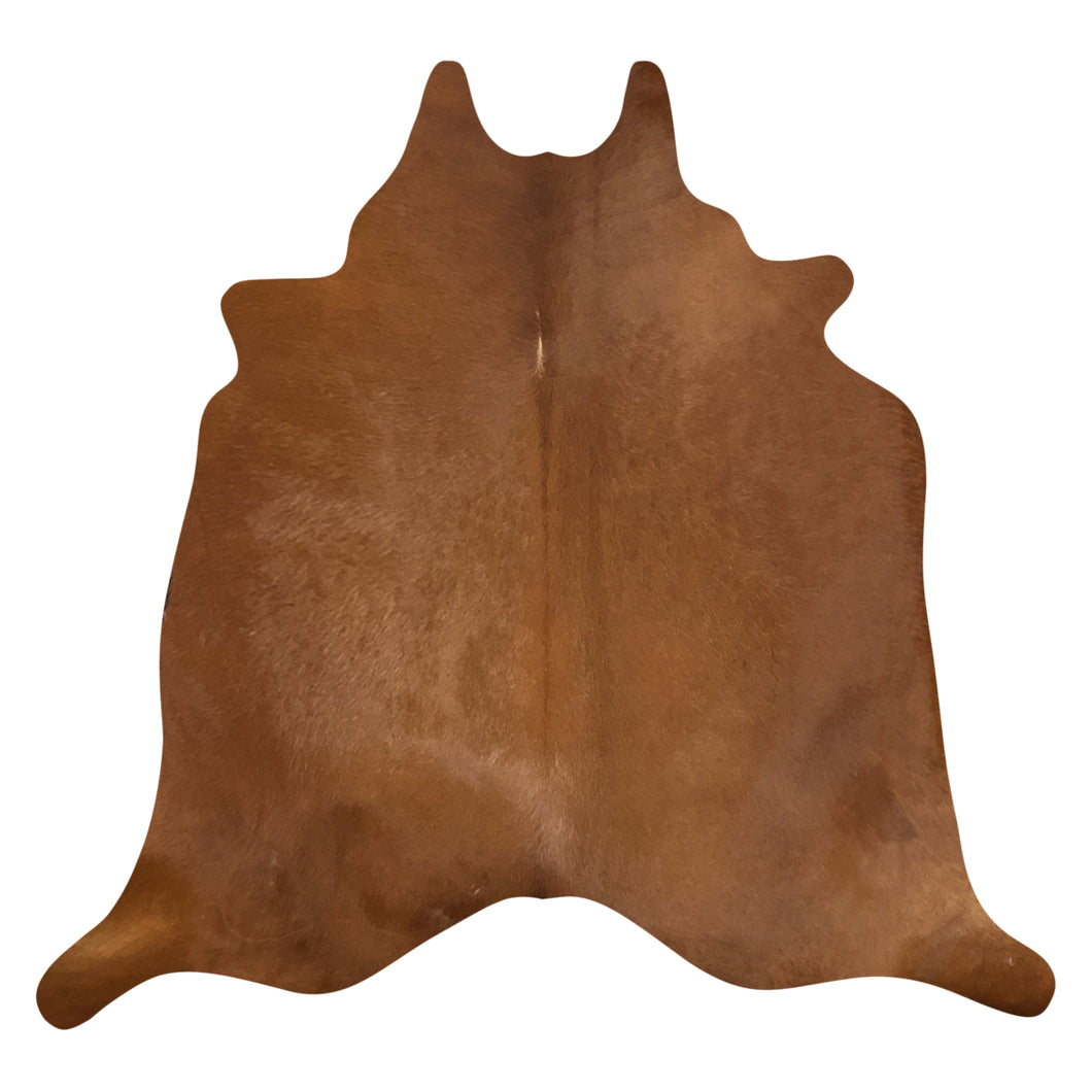 Natural Brazilian Brown Cowhide | Medium